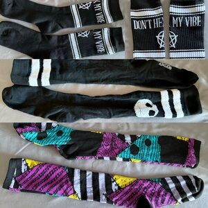 3x Socks Bundle! Don’t Hex My Vibe and Disney’s Nightmare Before Christmas x2